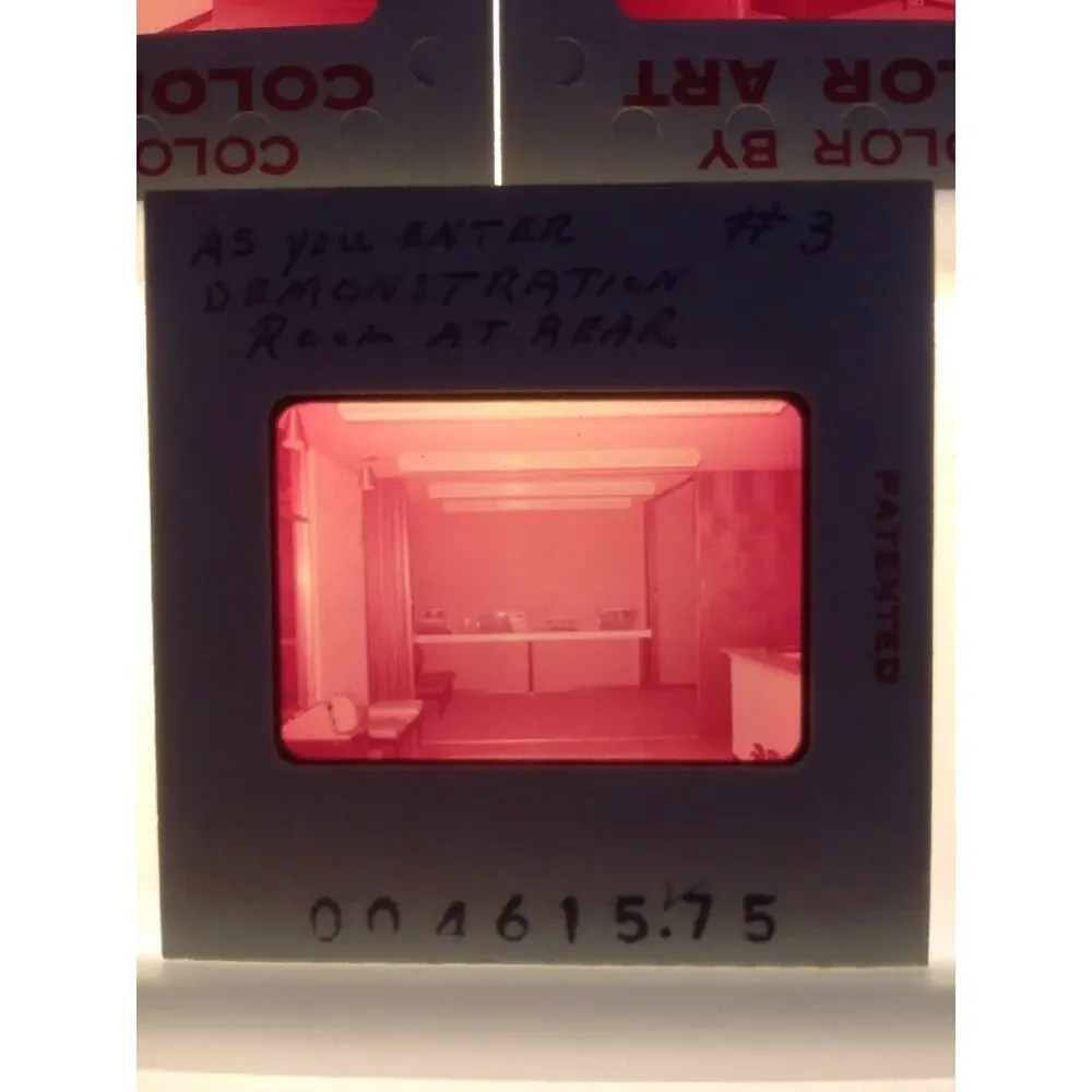 Lot 7 Vintage 50s MCM Monroe Office Building Shop Interior Photos Color Slides